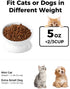 Elevated Cat Food Bowl, 5 Oz Ceramic Raised and Tilted Water Bowl, Anti Vomiting and Protect Pets' Spines Dishes for Small Dog, Fat Faced Cat, Kit...