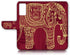 for Samsung Note 20, Galaxy Note 20, Designed Flip Wallet Phone Case Cover, A21111 Tribal Red Elephant 21111...