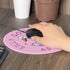 Pink Cute Mouse Pad Round, Small Mousepad Silly Goose Association, Funny Round Mouse Pad for Desk, Computer Mouse Pads for Wireless Mouse, Desk Ac...