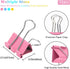 Mini Binder Clips, 120 Pack, 5/8 Inch, Standard 15mm, Color, Mini Binder Paper Clips, Fold Clamp, Capacity 0.23 Inch, Paper Clips, Office Supplies...