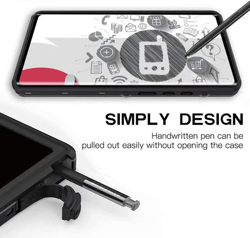 Compatible with Note 20 Ultra Waterproof Case, IP68 Underwater Dirtproof Shockproof Built in Screen Protector Full Body Protective Cover for Samsu...
