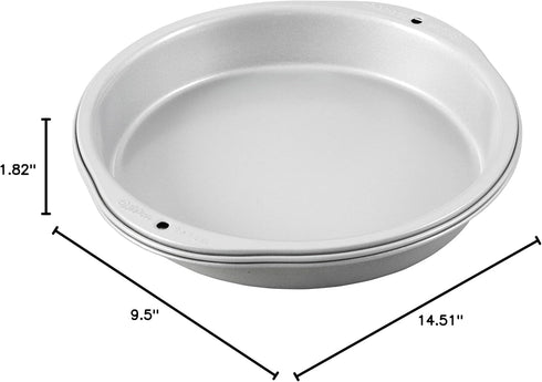 Wilton Recipe Right Non-Stick 9-Inch Round Cake Pans Set, 2-Piece, Steel...