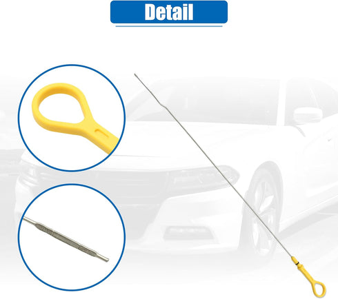 uxcell 1 Pcs Engine Oil Dipstick Engine Oil Fluid Level Dipstick for Mazda Miata Base LS SE 1.8L L4 Gas 2000-2002 No.LFE210450D...