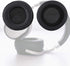 V BESTLIFE 1 Pair Universal 100mm Headphone pad Replacement pad, Soft Foam Cushion Noise Reduction Headset Cover Case,Made from Protein Leather,Bl...