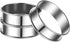 12Pack English Muffin Rings 3.15 Inch Crumpet Rings Stainless Steel Double Rolled Tart Rings, Round Metal Cooking Pastry Ring Molds for baking...