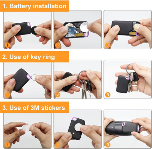 Key Finder Locator,Key Tracker,RF Item Tag Beeper Alarm Tracking Device with 1 Transmitter and 4 Receivers,Easy to Use,Find My Car Keys,Wallet,TV ...