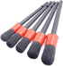 Swpeet 5 Pcs Premium Natural Boar Hair Detail Brush Set, Automotive Detailing Brushes for Cleaning Wheels/Engine/Interior/Emblems/Interior/Exterio...