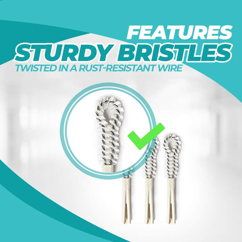 Fuller Brush Dental Plate Brush - Soft But Stiff Hygienic Denture Cleaner - Small, Flexible Cleaning Tool for Dentures, Plates, Retainers & Other ...
