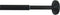 Versailles Home Fashions MTR3654-90 1/2" Diameter Mini Tension Rod, 36" to 54", Black...