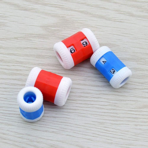 10 Pcs 2 Sizes Plastic Knit Counter Knitting Crochet Row Counter (5 Large and 5 Small)......