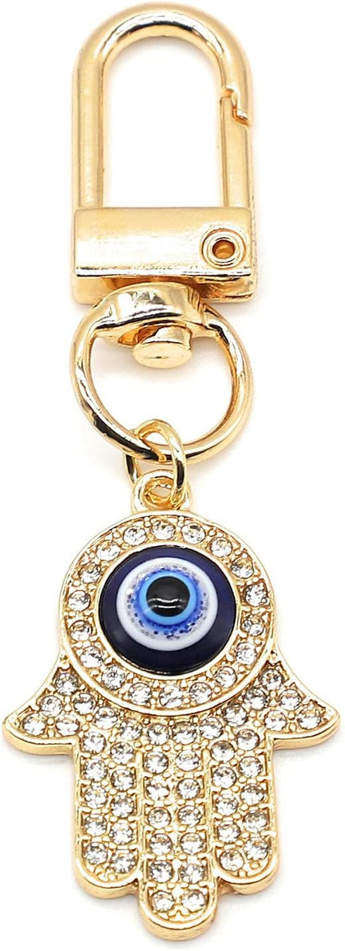 Evil Eye Keychains Car Key Ring Bag Purse Keychains Good Luck Amulet protection Charm Keychains for Women Men...