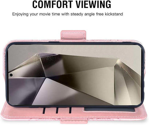 Asuwish Phone Case for Samsung Galaxy S24 Ultra 5G Wallet Cover with Tempered Glass Screen Protector and Flip Credit Card Holder Stand Cell Access...