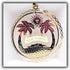San Diego California Brass Christmas Ornament...