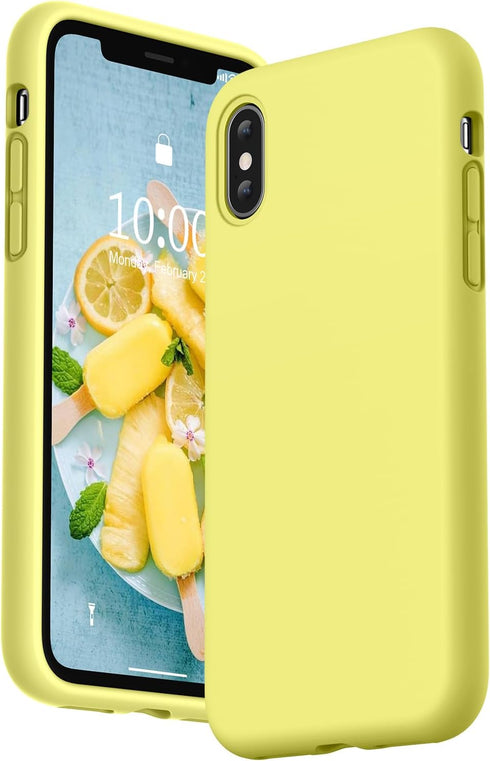 SURPHY Designed for iPhone Xs Case and for iPhone X Case with Microfiber Lining, Thickened Liquid Silicone Phone Case for iPhone X XS 5.8 inches, ...