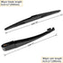 AUTOBOO Replacement for Hyundai Tucson 2010-2015 Rear Windshield Wiper Arm Blade Set -OE 988503W000, 98811-1H000...