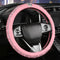 Cute Pink Steering Wheel Cover - Soft Leather Bling Car Steering Wheel Covers for Women & Girls with Sparkly Diamond, 15 inch Car Accessory Wheel ...