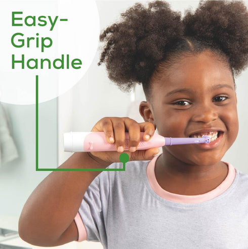 Beurer TB10 Kids Electric Toothbrush Kit - Fun Polly The Panda Cap with 2 Extra-Soft Brush Heads to Help Remove Plaque, 2 Minute Timer, and Rinse ...