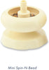Beadalon Spin-N-Bead, Mini Size Bead Spinner Bowl Includes 1 Curved Big Eye Needle for Easy Bead Stringing and Jewelry Making, Natural...