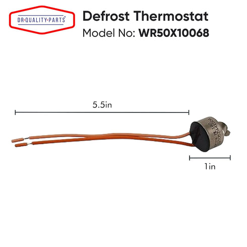 DR Quality Parts Replacement Part for WR50X10068 Defrost Thermostat -for GE Refrigerators (AP3884317, PS1011716)