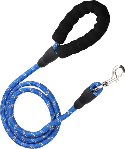 5.9 FT Dog Leash with Comfortable Padded Handle Reflective Material Leash for Large and Small Dogs, Navy Blue...