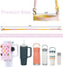 Water Bottle Pouch with Charm and Handle,Silicone Water Bottle Carrier Bag with Strap,Stanley Cup Accessories,Tumbler Pouch,Compatible with Stanle...