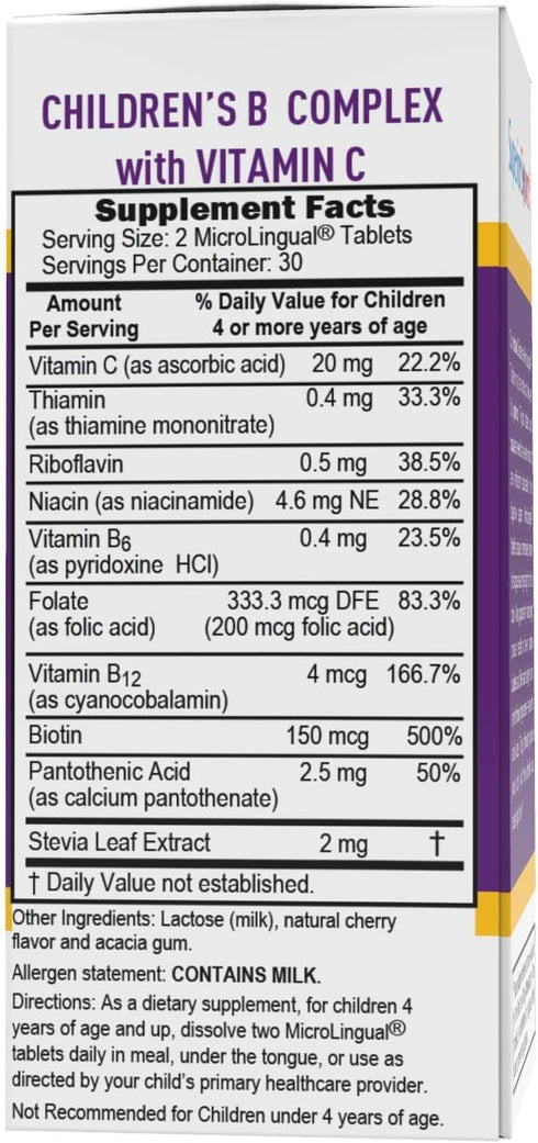 Superior Source Child B-Complex Vitamins (60 tablets)...