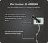 DATA COMM Electronics 45-0008-LA Easy Mount Recessed Low Voltage Cable Plate,Slim-Fit Design, Installs Behind TVs & AV Devices, Single Gang with D...