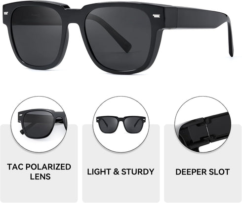 Lightweight TR90 Polarized Fit Over Sunglasses to Wear Over Your Prescription/Reading/Regular Glasses IF1010...