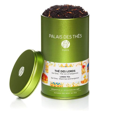 Palais des Thés - Tea of Lords - Earl Grey Black Tea & Bergamot - 3.5oz Loose Leaf Metal Gift Tin, Serves 20-25 Cups...