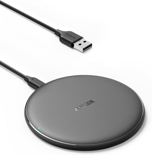 313 Anker Wireless Charger (Pad), Qi-Certified 10W Max for iPhone 14/14 Pro/14 Pro Max/13/13 Pro Max, AirPods (No AC Adapter, Not Compatible with ...