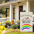 Welcome Garden Flags Yard Lawn Double Sided Home Decor Summer Yard Flag There's No Place Like Nana&Papa's House Porch Patio Backyard Outdoor House...