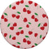 Funny And Cute Pink Smiling Cherry Hearts Pattern For Girls PopSockets Standard PopGrip...