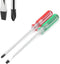 Magnetic Screwdriver Set 2 PCS, 5 Inch Steel Shaft Magnetic 5mm Phillips and Flat Head Tips Screwdriver for Computer Repairing, Automobile Tools a...