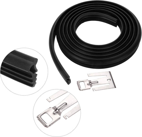 W10542314 Dishwasher Door Seal Gasket Strike Compatible with Whirlpool Amana Crosley Estate Kenmore Replaces AP5650274 PS5136129 2409202 8268888 W10300589 W10284090 W10350162