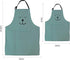 YOLOPARK Lovely Parent and Child Apron, Comfortable Simple Apron with Pocket for Painting Cooking Artist Chef, Pack of 2...