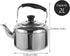 KALLORY Stainless Steel Kettle 1pc Stainless Steel Teapot, Stainless Steel Tea Kettle Water Stove Top Camping Stainless Tea Kettle...
