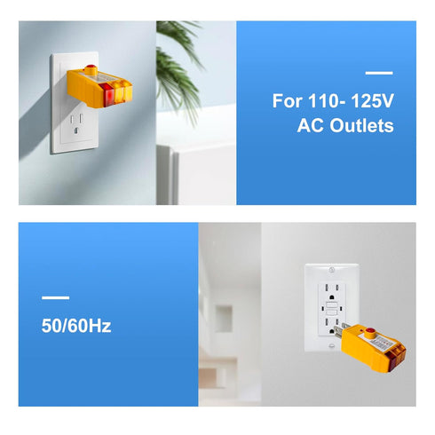 Outlet Tester for Grounding Products, Outlet Tester with GFCI, Electrical Receptacle Tester, Plug Tester, Socket Tester for North American Outlets...