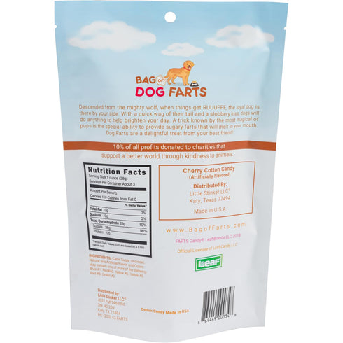 Bag Of Dog Farts Cherry Cotton Candy Funny Dog Lover Gift for All Ages Unique Birthday for Friends, Mom, Dad, Girl, Boy Funny Easter Basket Stuffe...