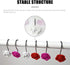 Actpe 12pcs White Rose Flower Shower Curtain Hooks, Rustproof Metal, Home Decorative, Bathroom, Living Room, Bedroom, Kid's Room...