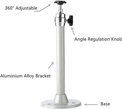 Wall Ceiling Mount Hanger 5KG Load Mounting Bracket for Mini Projector Camera (Silver-Mini)...