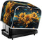 2 Slice Toaster Cover Splash Oil Painting Sunflower Plus Size Toaster Dust Cover Microwave Oven Cover Dust and Fingerprint Protection (14x14")2PCS...