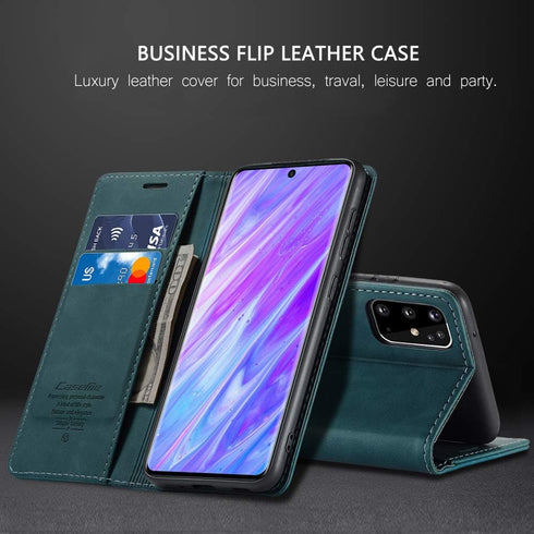 Samsung Galaxy S20+ Plus Wallet Case,Magnetic Stand Flip Protective Leather Case with ID & Credit Card Holder for Samsung Galaxy S20+ Plus (Blue)...