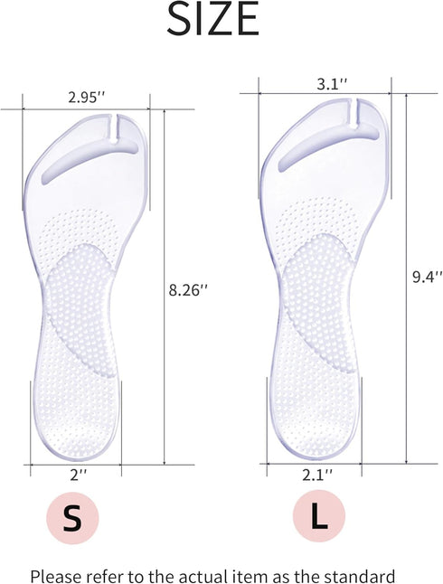 2 Pairs Arch Support Cushion Insoles Gel Adhesive Arch Support Anti-Slip Flip Flop Thong Inserts Self Adhesive Gel Arch Support Cushion Insoles Pl...
