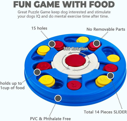 Yoboeew Dog Puzzle Toys Interactive Dog Game for Dogs Mentally Stimulating Treat Dispenser for Smart Dogs Treat Training, Dog Enrichment Toys Gift...