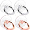 Cell phone ring Holder, Transparent 360°Rotation Finger Ring for Phone, Clear Finger Kickstand Compatible with Most of Phones, Tablet and Case, (2...