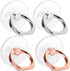 Cell phone ring Holder, Transparent 360°Rotation Finger Ring for Phone, Clear Finger Kickstand Compatible with Most of Phones, Tablet and Case, (2...