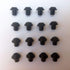 16 pcs WB2K101 Rubber Feet Replacement for GE and Kenmore Range Burner Grate. High Temp Resistant Silicone Rubber Pads Bumper Kit Replace Parts WB2K101, WB02K0101, 247410