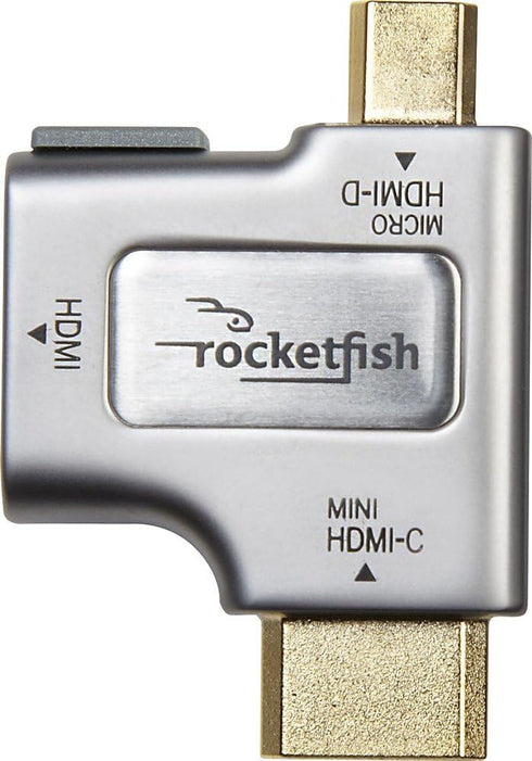 Rocketfish HDMI-to-Micro-/Mini-HDMI Adapter (RF-G1175) Silver/Gold - New...