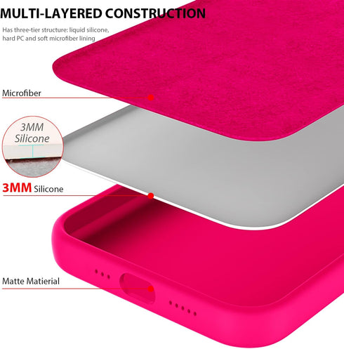 ZUSLAB Nano Silicone Case Compatible with Apple iphone 12/ iphone 12 Pro 2020, Liquid Silicone Rubber Shockproof Soft Full Protection Cover - Neon...