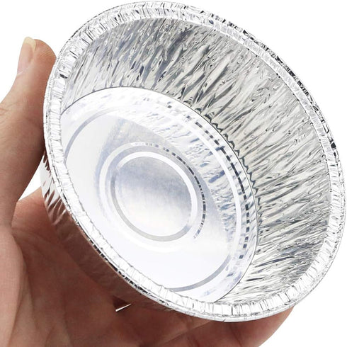 100 Pack 4" Round Tart Pie Foil Pans Disposable Pans Aluminum Foil Tart & Pie Tins Pans for Baking,Cooking,Storage or Reheating...